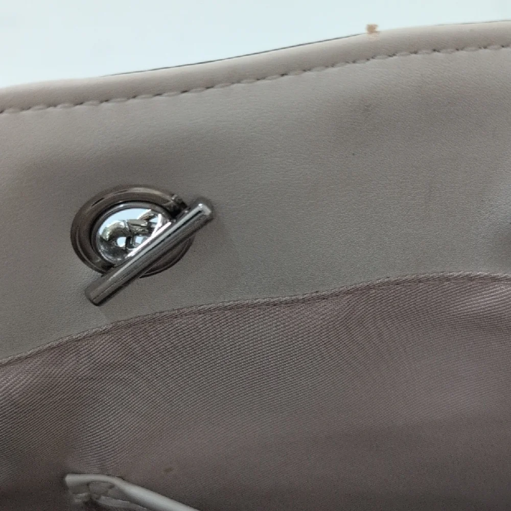 Nine West Cream Quilted Tote